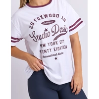 Foxwood Baseline Tee - White