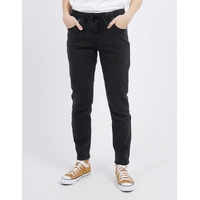 Foxwood Juliette Jogger Jean - Washed Black