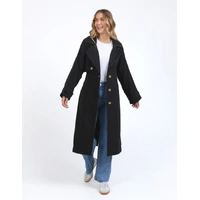 Foxwood Deuce Trench - Black