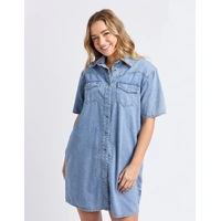 Foxwood Sorcha Denim Dress - Light Blue