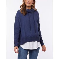 Foxwood-Heritage Jasmine Hoodie-Navy