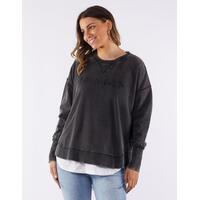 Foxwood-Washed Simplified Crew-Washed Black