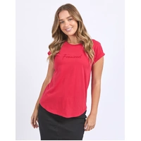 Foxwood Signature Tee - Crimson