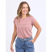 Foxwood Signature Tee - Ash Rose