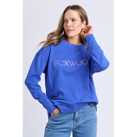 Foxwood Simplified Metallic Crew - Blue
