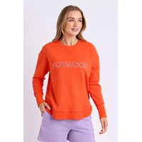 Foxwood Simplified Metallic Crew - Grenadine
