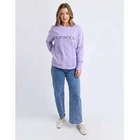 Foxwood Simplified Metallic Crew - Lavender