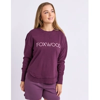 Foxwood Simplified Metallic Crew - Plum