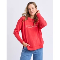 Foxwood Simplified Metallic Crew - Red