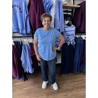 Foxwood Effortless Tee - Azurine Blue