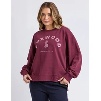 Foxwood Effortless Contrast Crew - Windsor Wine