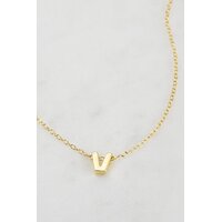 Zafino Letter Necklace - Gold V