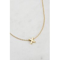 Zafino Letter Necklace - Gold X