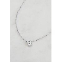 Zafino Letter Necklace - Silver B