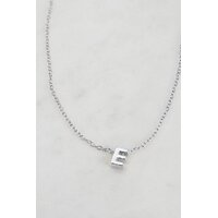 Zafino Letter Necklace - Silver E