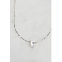 Zafino Letter Necklace - Silver F