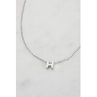 Zafino Letter Necklace - Silver H