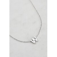 Zafino Letter Necklace - Silver W