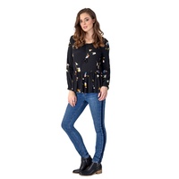 Vassalli Skinny Leg Full Length High Rise Jean - Washed Blue