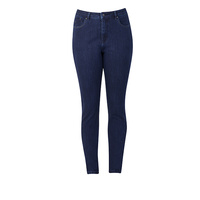 Vassalli Skinny Leg Full Length High Rise Jean - Dark Indigo