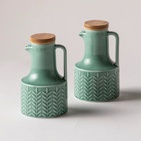 Ladelle Heath Oil & Vinegar Set - Jade