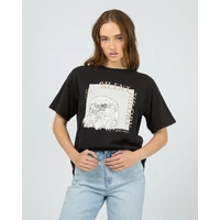 Silent Theory Quaint Tee - Washed Black