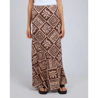 Silent Theory Tulum Maxi Skirt - Brown
