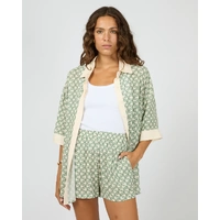 Silent Theory Bonnie Contrast Shirt - Print