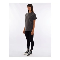 Silent Theory-Boyfriend Tee-Charcoal