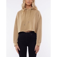 Silent Theory-Cropped Hoody-Brown