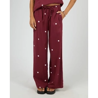 Silent Theory Bordeaux Pant - Cherry