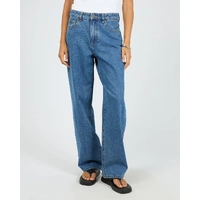 Silent Theory Jade Baggy Jean - Mid Blue