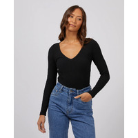 Silent Theory Lily Long Sleeve Top - Black