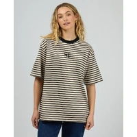 Silent Theory Silent Stripe S/S Tee - Black