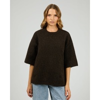 Silent Theory Willow Knit Tee - Chocolate