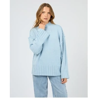 Silent Theory Lotus Knit Jumper - Light Blue