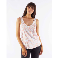 Little White Lie-Carly Leopard Tank-White