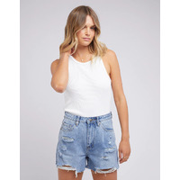 All About Eve Riley Tank - White