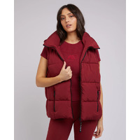 All About Eve Remi Luxe Puffer Vest - Port