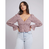 All About Eve Kenzie Floral Top - Print