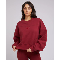 All About Eve Active Tonal Sweater - Port