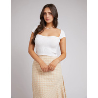 All About Eve Elsie Knit Top - White