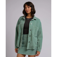 All About Eve Emma Cord Shacket - Sage