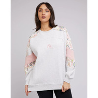 All About Eve Base Panelled Crew - Snow