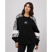 All About Eve Parker Panelled Crew - Black