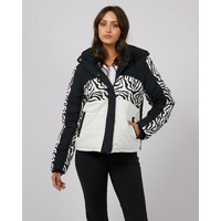 All About Eve Parker Panelled Puffer - Black
