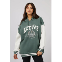 All About Eve National Contrast Hoody - Green
