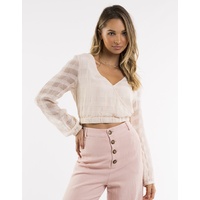 All About Eve Jacquard Check Blouse