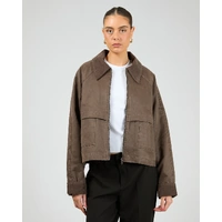 All About Eve Chicago Jacket - Coffee