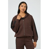 All About Eve Lounge Zip Hood - Brown